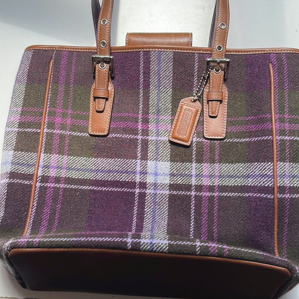 Plaid is Rad Coach purse and wristlet! - Picture 4 of 10